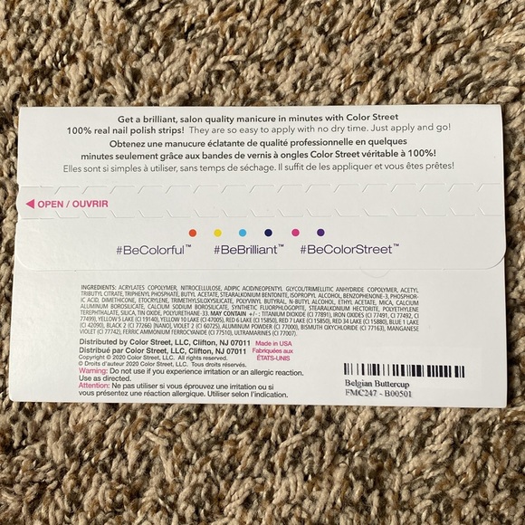 Color Street Nail Polish Strips - Belgian Buttercup - Picture 3 of 3